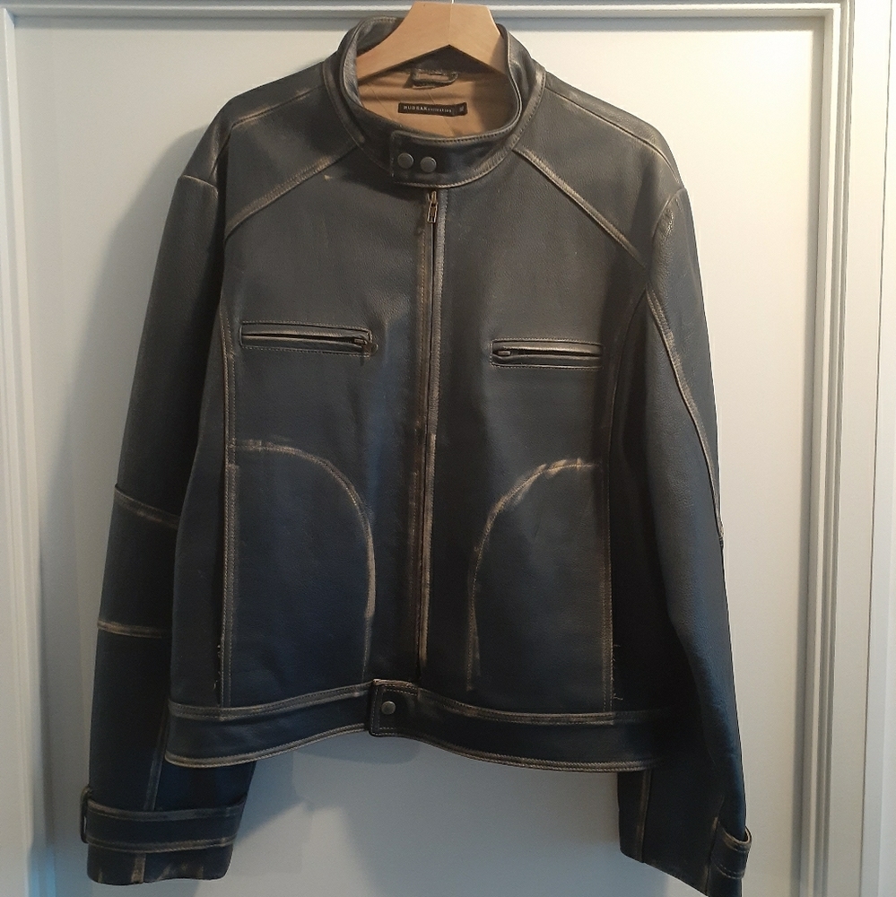 Rudsak Men's Leather biker jacket size XL